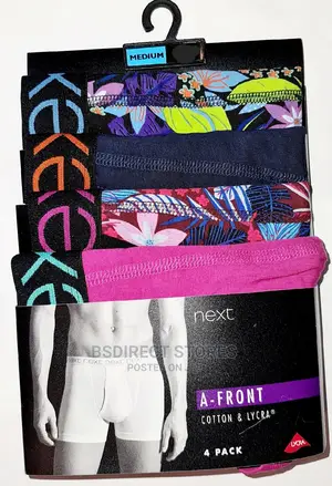 NEXT a-Front Sunflower Pattern Luxury Boxers Pack of Four