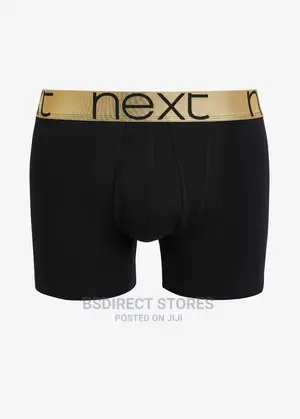 NEXT a-Front Gold Waistband Luxury Cotton Boxers Pack of 4