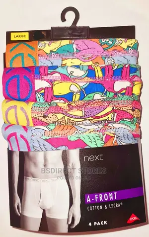 NEXT a-Front Animals Print Luxury Cotton Boxers Pack of Four