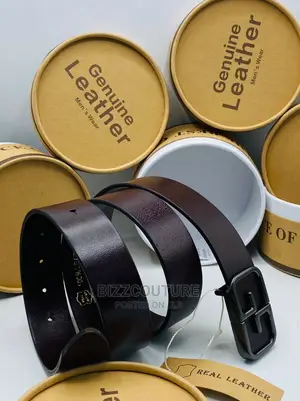 Original GUCCI Leather Belt Available in Store