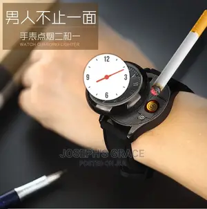 LED Lazer Lighter Watch With USB Charger.