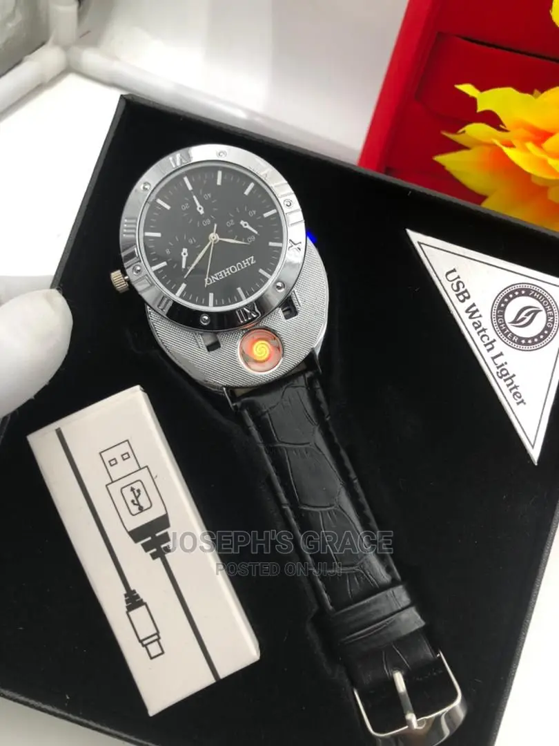 LED Lazer Lighter Watch With USB Charger.