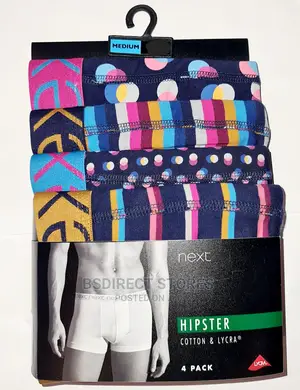 NEXT Hipsters Multi Patterned Luxury Cotton Boxers Pack of 4