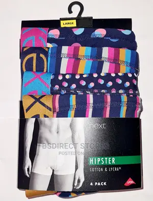 NEXT Hipsters Multi Patterned Luxury Cotton Boxers Pack of 4