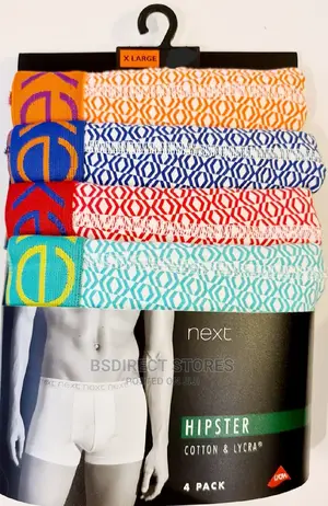 NEXT Hipsters Geometric Luxury Men Cotton Boxers Pack of 4