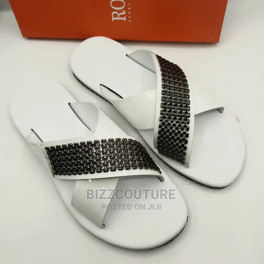 Original Italian ROSSI Leather Slippers Available in Store