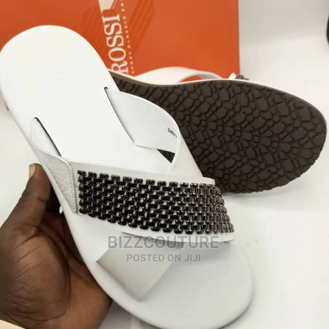 Original Italian ROSSI Leather Slippers Available in Store