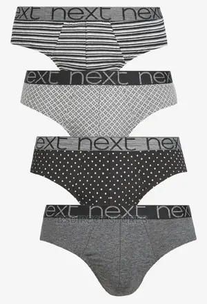 NEXT Hipsters Briefs Grey Pattern Luxury Boxers Pack of 4