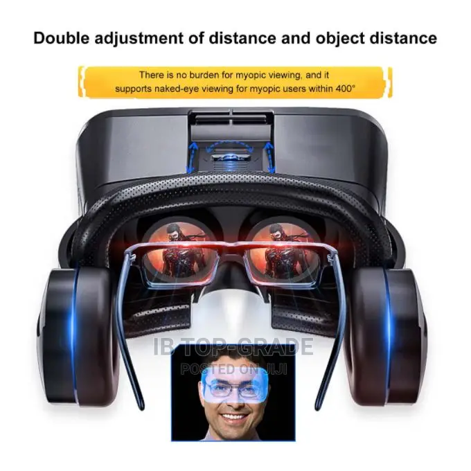 Virtual Reality Smart Headset Stereo Helmet Controller