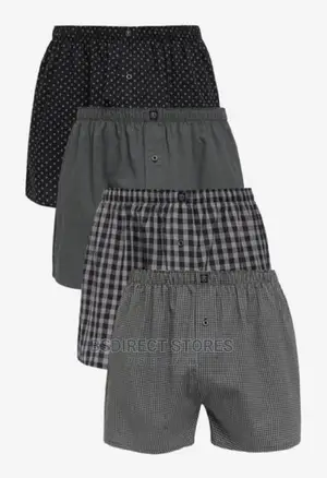 NEXT Grey Pattern Woven Luxury 100% Pure Cotton Men Boxers