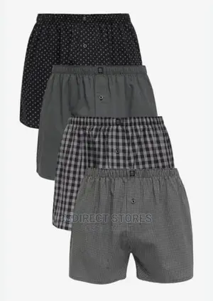 NEXT Grey Pattern Woven Luxury 100% Pure Cotton Men Boxers