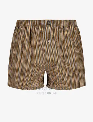NEXT Brown Pattern Woven Luxury 100% Pure Cotton Men Boxers