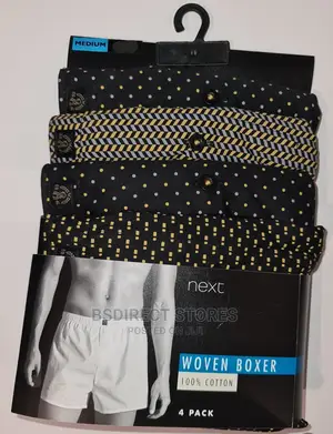 NEXT Brown Pattern Woven Luxury 100% Pure Cotton Men Boxers