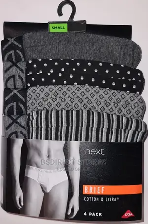 NEXT Hipsters Briefs Grey Pattern Luxury Boxers Pack of 4