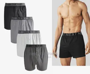 NEXT Grey Mix Loose Fit Luxury 100% Pure Cotton Boxers
