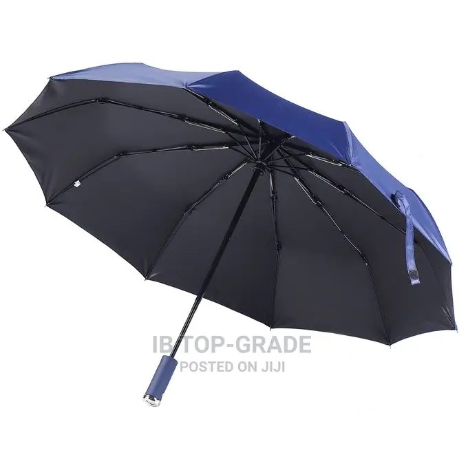Automatic Umbrella With Reflective Stripe Reverse Led Light