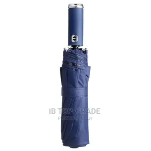 Automatic Umbrella With Reflective Stripe Reverse Led Light