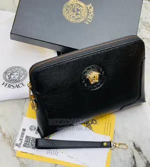 Original VERSACE Clutxhes Leather Available in Store