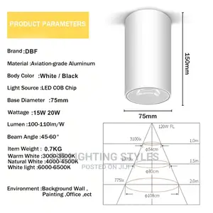 Modern Led Downlight Surface Mounted Aluminum Spot Led