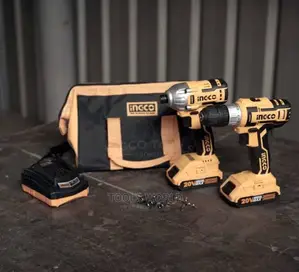 Lithium-Ion Cordless Drill and Impact Driver 2 PCS Combo Kit