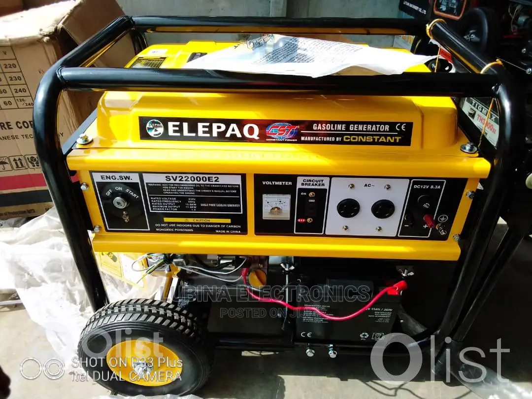 Brand New CONSTANT ELEPAQ(SV2200E2)6.5KVA Generator/Copper/