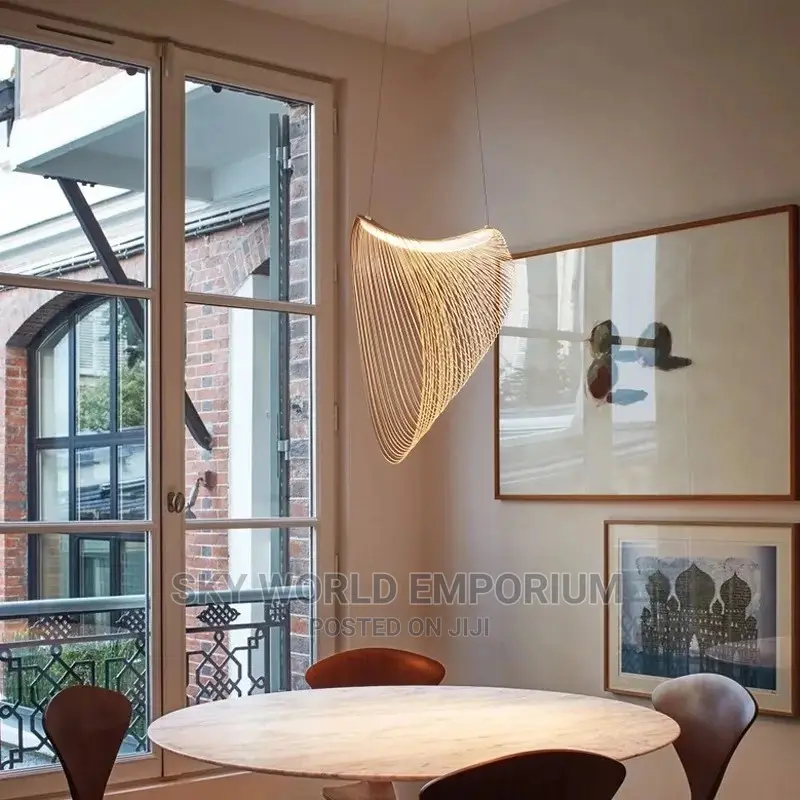 Single Wooden LED Chandeliers Lighting