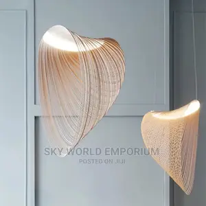 Single Wooden LED Chandeliers Lighting
