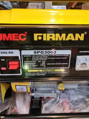 Brand New Sumec Firman(Spg3000)2.8kva Generator/Manual/Coper