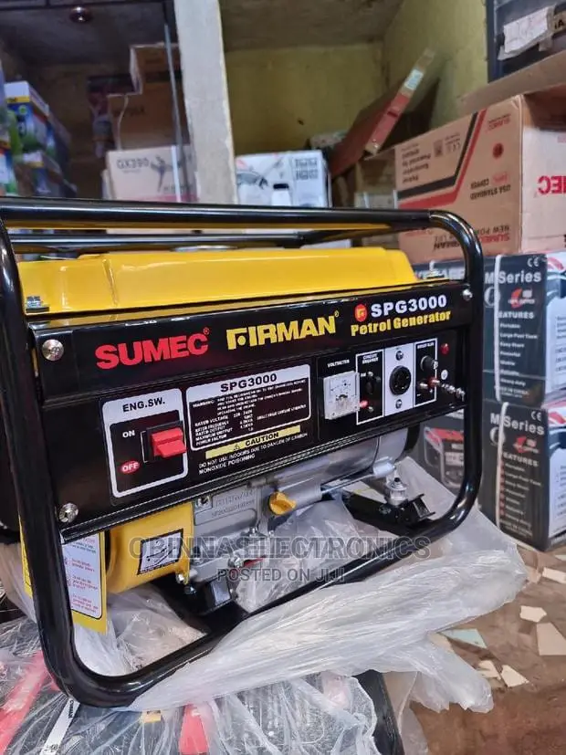 Brand New Sumec Firman(Spg3000)2.8kva Generator/Manual/Coper