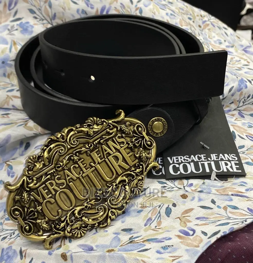 Original VERSACE JEANS Leather Belts Available in Store