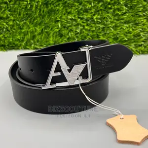 Original EMPORI ARMANI Leather Belt Available in Store