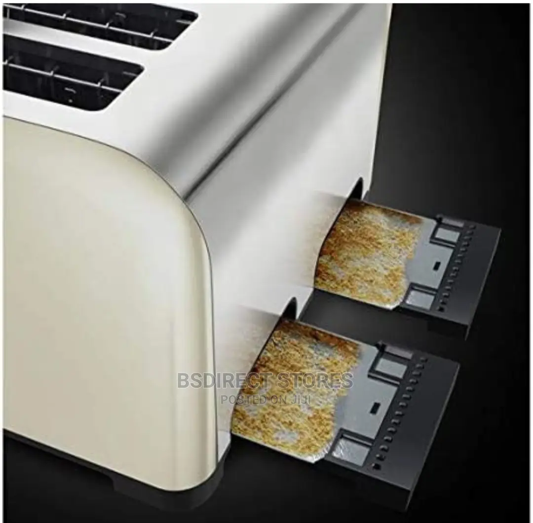 Essentials Wide Slot 4 Slice Toaster Adjustable Browning