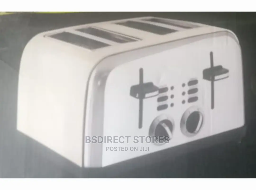 Essentials Wide Slot 4 Slice Toaster Adjustable Browning