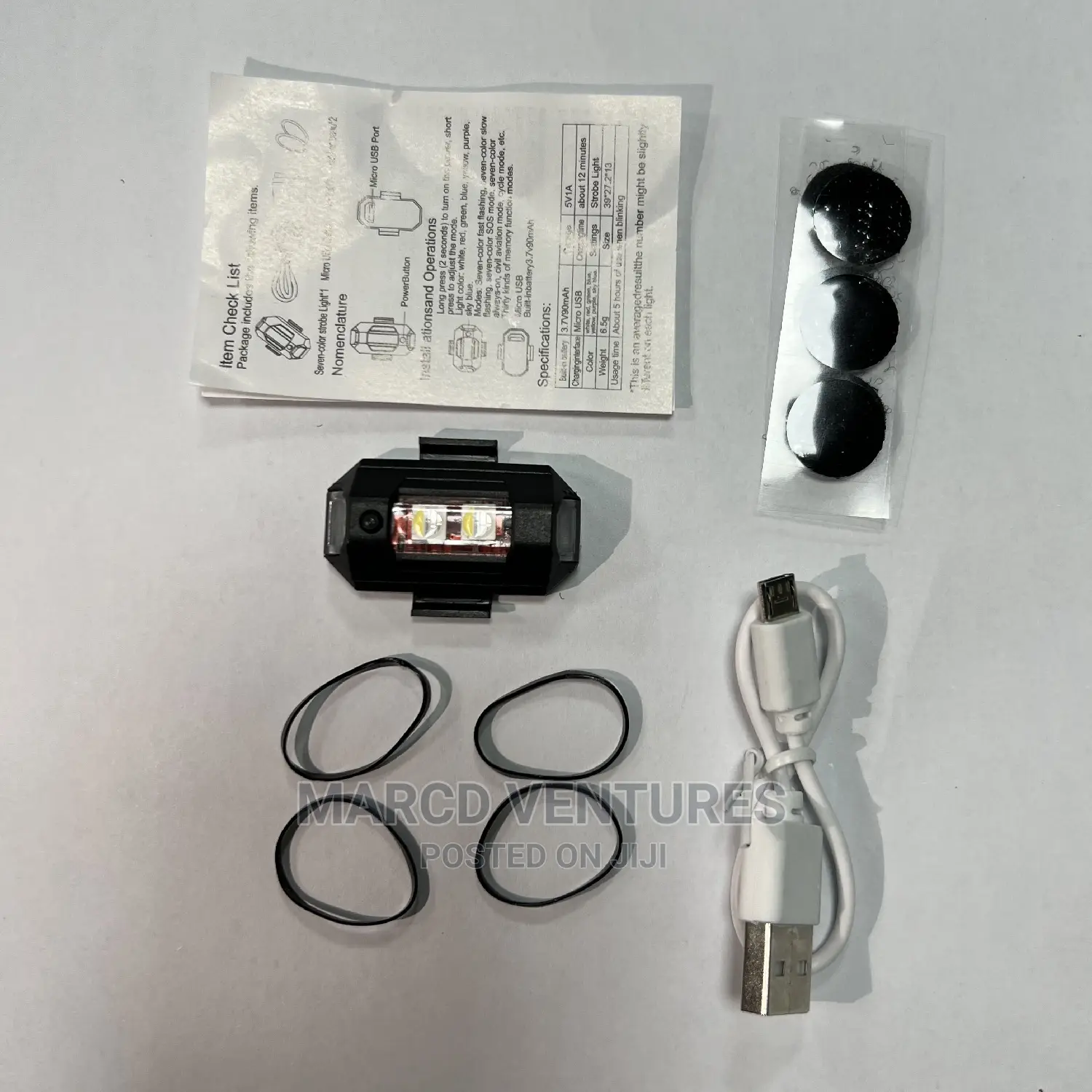 Magnetic Rechargeable Strobe Light