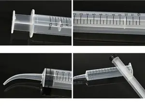 Portable Transparent Elbow Syringe Dental Injection Silicone