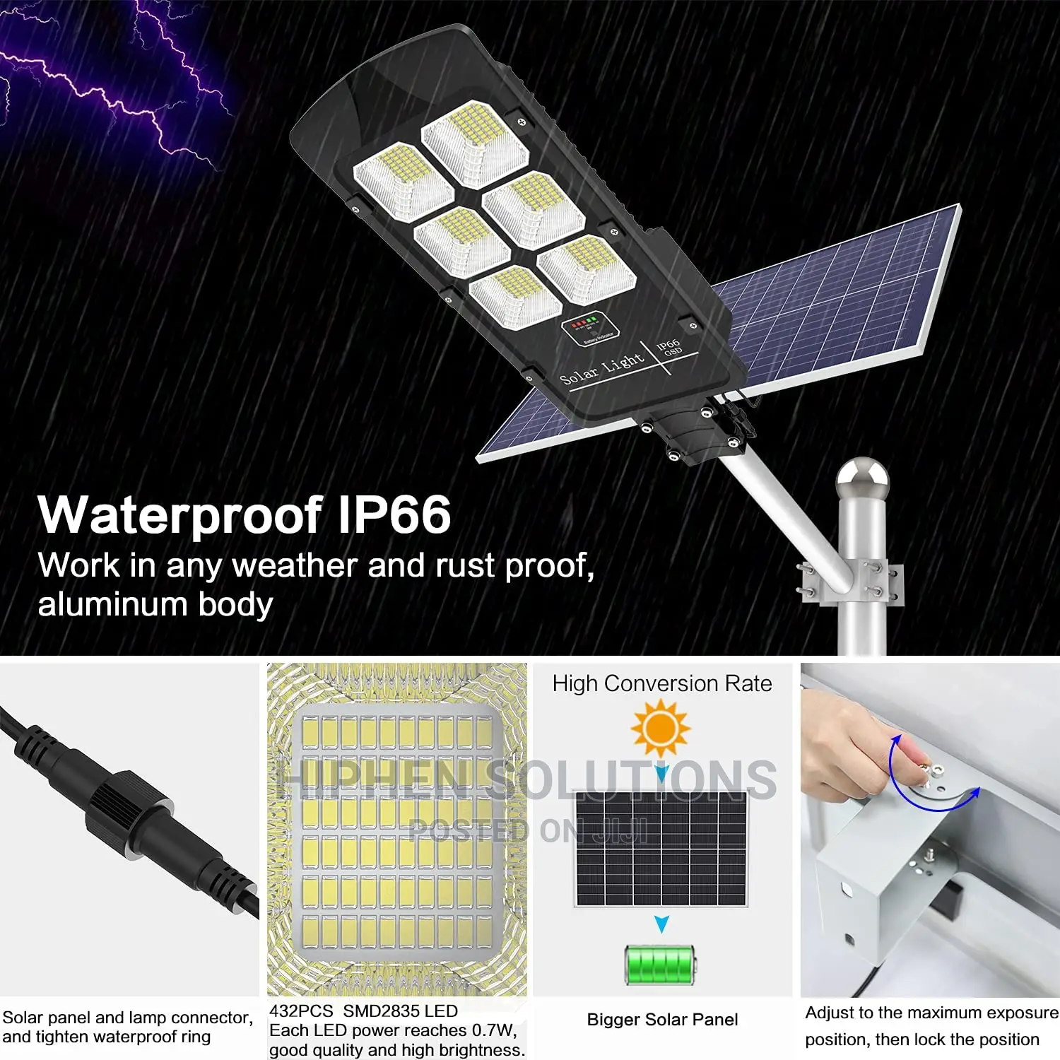 Outdoor Security Solar Light 400W