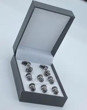 Black Unique Cufflinks Set