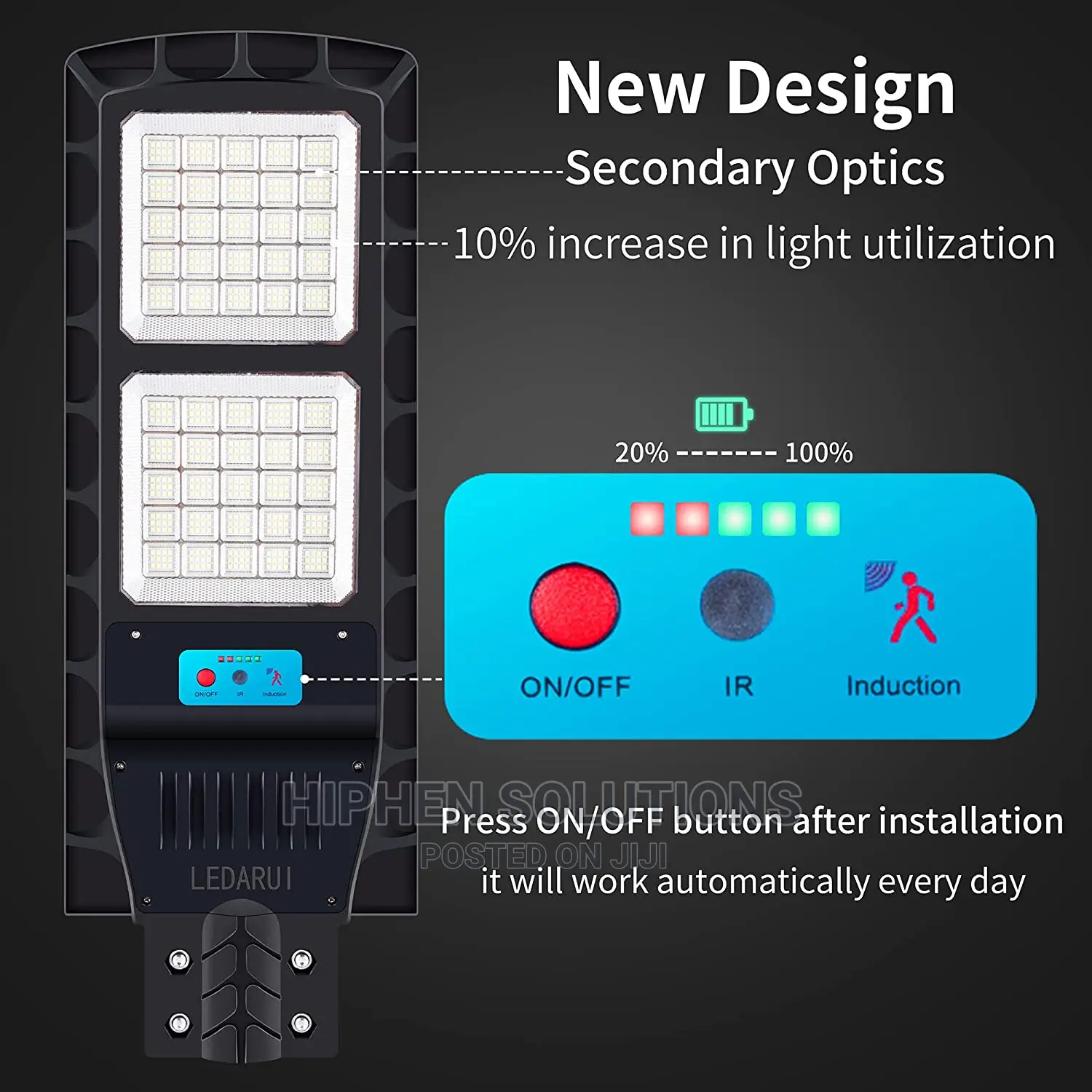Reliable 100W Solar Street Light