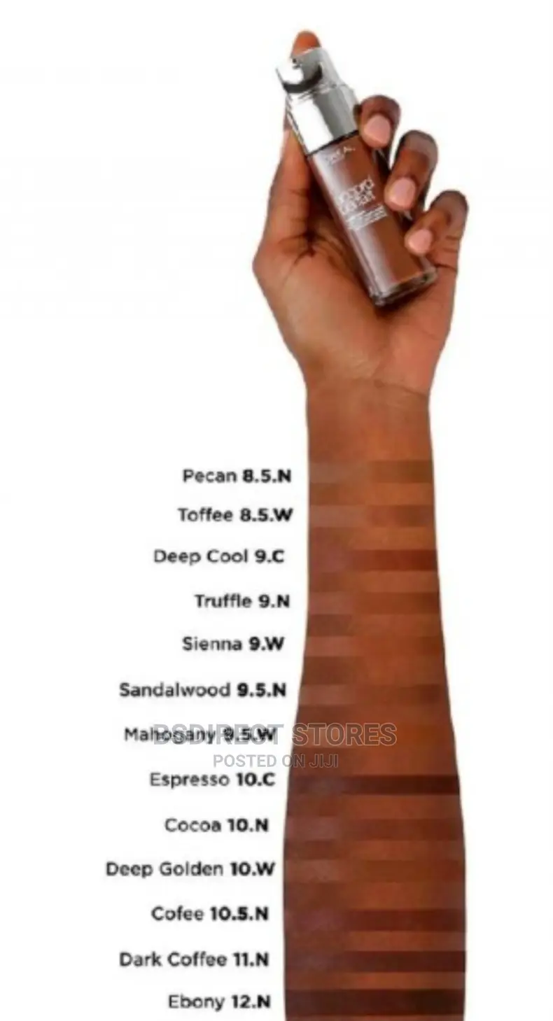 l'Oreal Paris 12N Ebony True Match Blendable Foundation 30ml