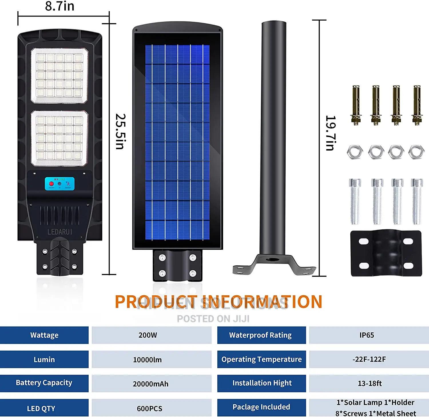 100W Affordable Solar Street Light