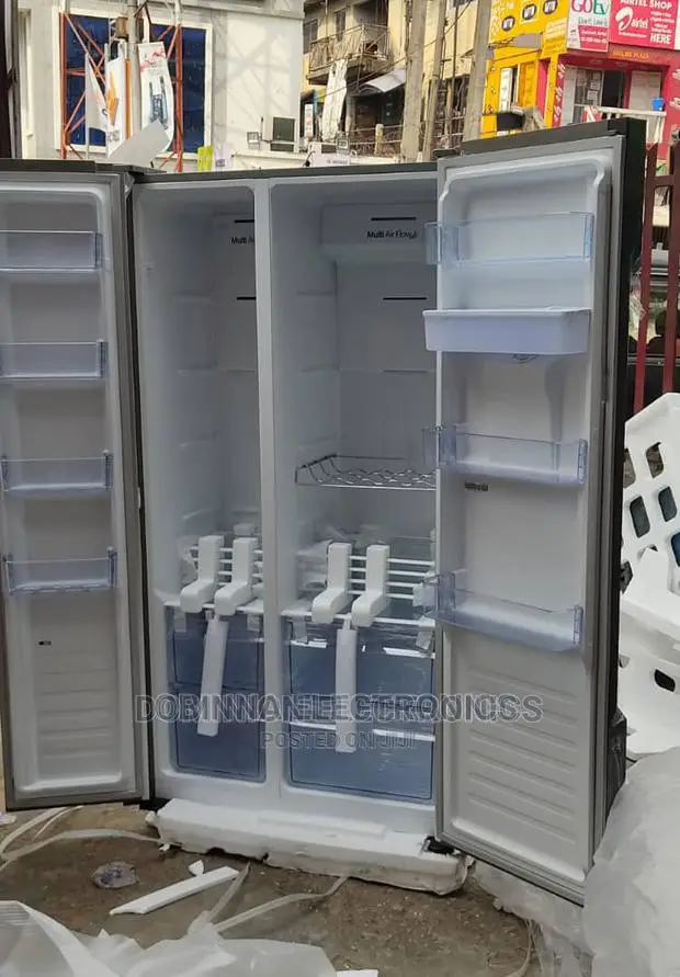 Brand New HISENSE Side by Side Fridge/514liter/Black MIRROR/