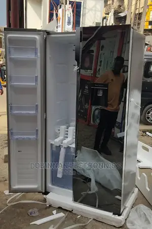 Brand New HISENSE Side by Side Fridge/514liter/Black MIRROR/