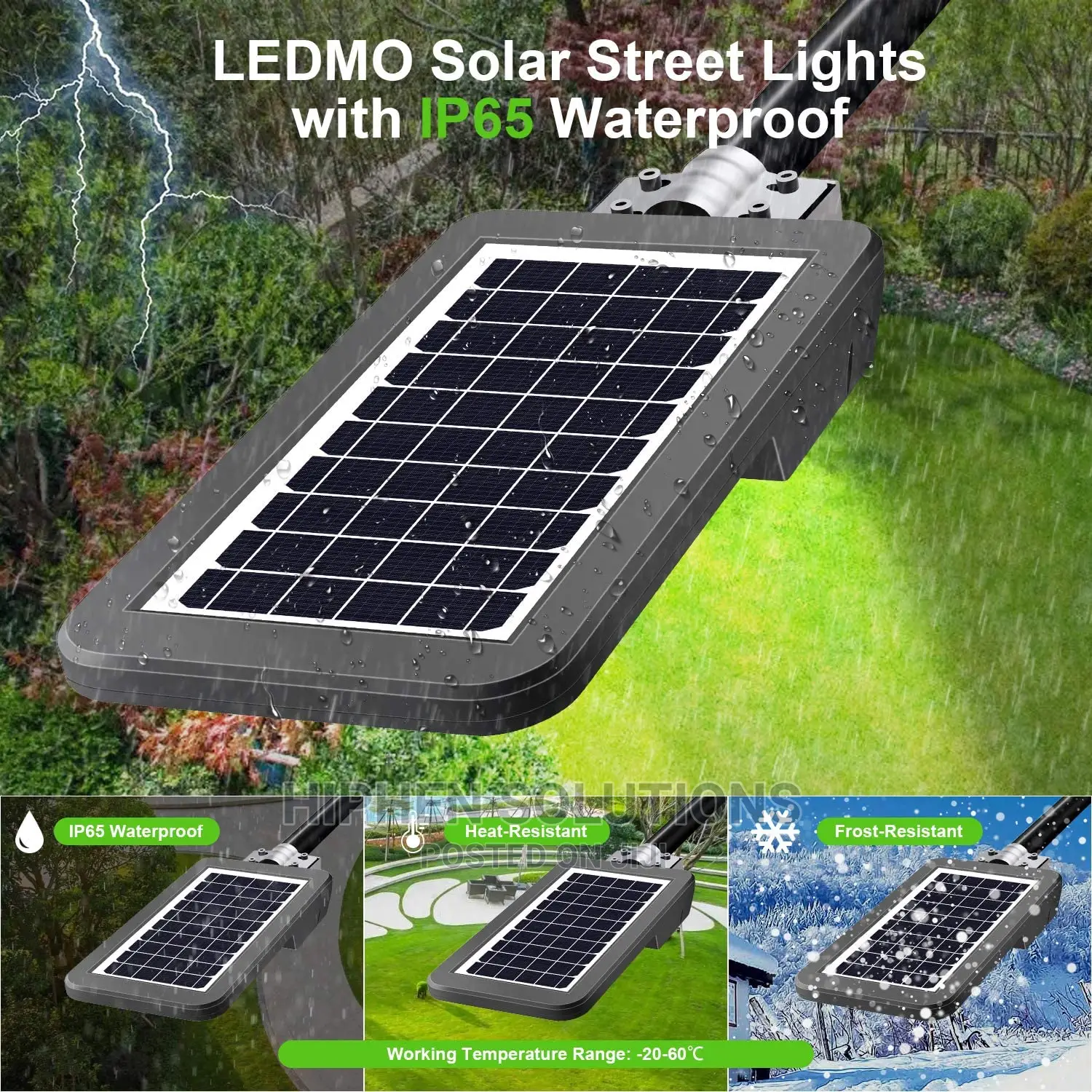 Durable Solar Street Light 100W