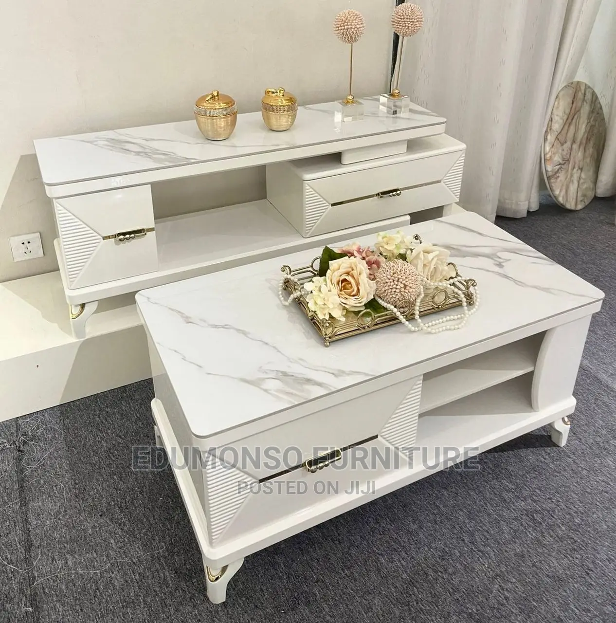 TV Stand Center Table With Drawer