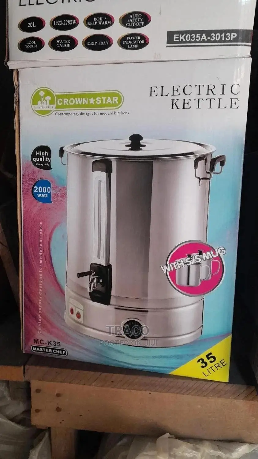 Crown Star Electric Kettle 35L in Lagos Island (Eko) Home