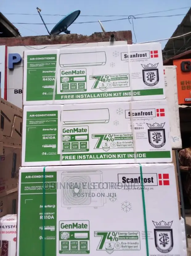 Brand New Scanfrost 1.5hp Inverter Split Unit Ac/100% Copper