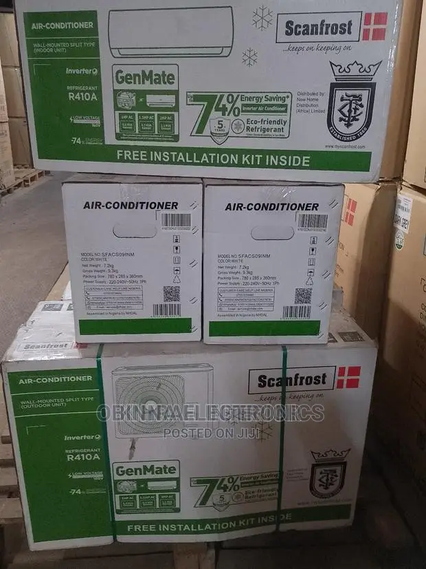 Brand New Scanfrost 1.5hp Inverter Split Unit Ac/100% Copper