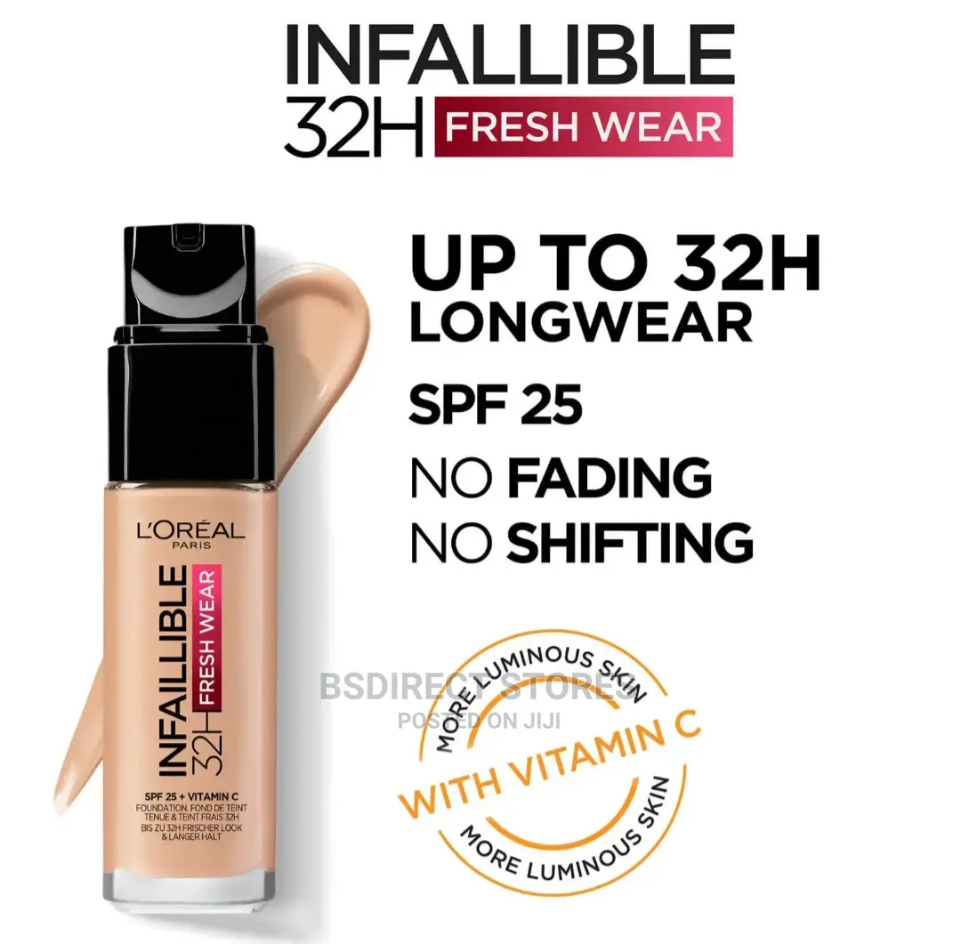 L'oreal Paris 390 Ebony Infallible 24 Hours Foundation 30ml