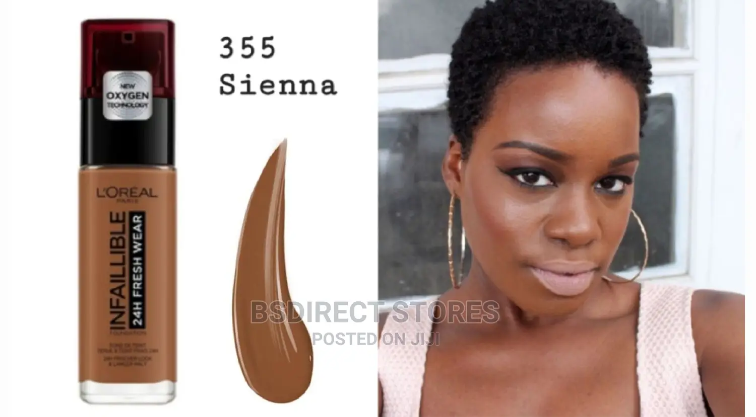 Loreal Paris Infallible 355 Sienna 24 Hours Foundation 30ml