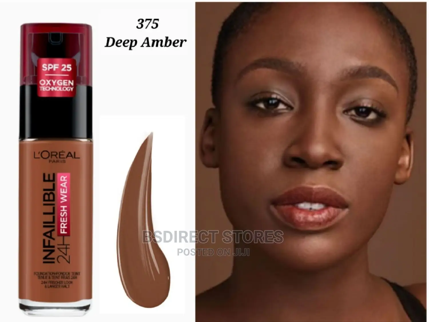 l'Oreal Paris 375 Deep Amber Infallible 24H Foundation 30ml